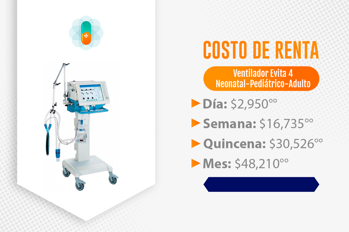 Ventilador Neonatal - Pediátrico y Adulto Dräger. Evita 4